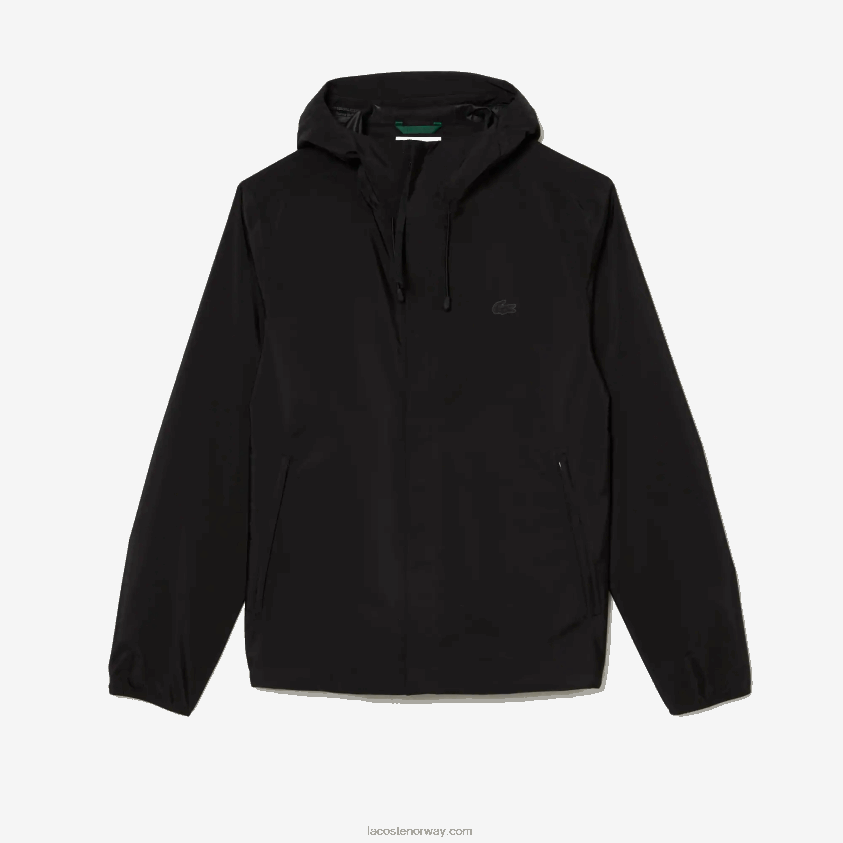 Lacoste vanntett short track jakke 4J4X0T388 svart 031 menn