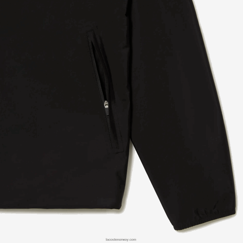 Lacoste vanntett short track jakke 4J4X0T388 svart 031 menn