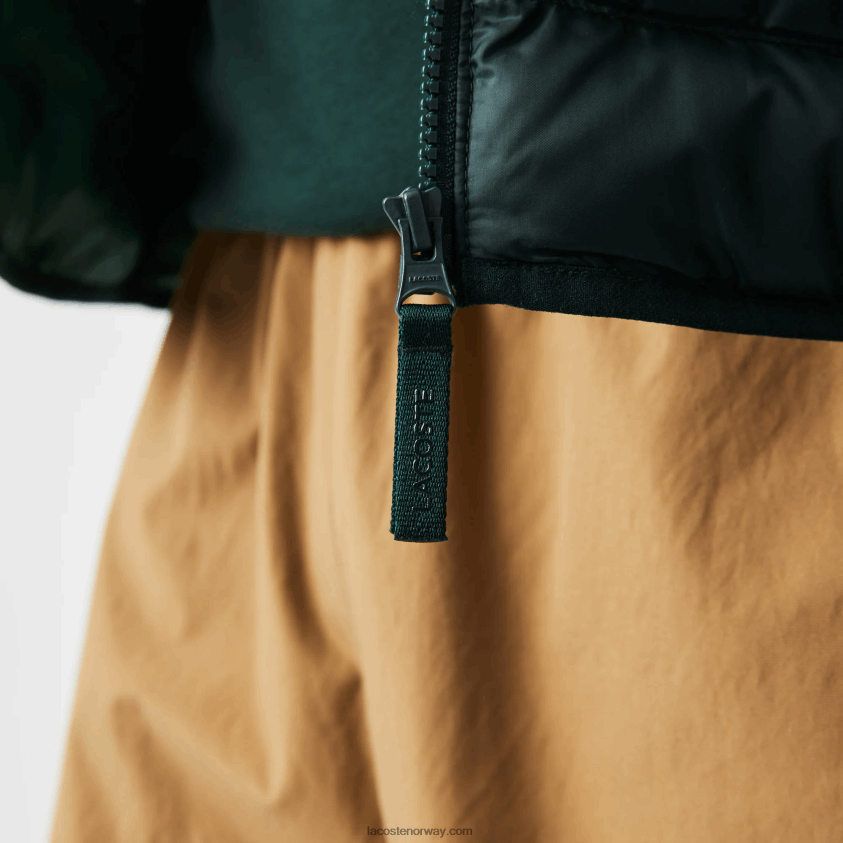 Lacoste vattert hettejakke 4J4X0T1265 grønn yzp menn