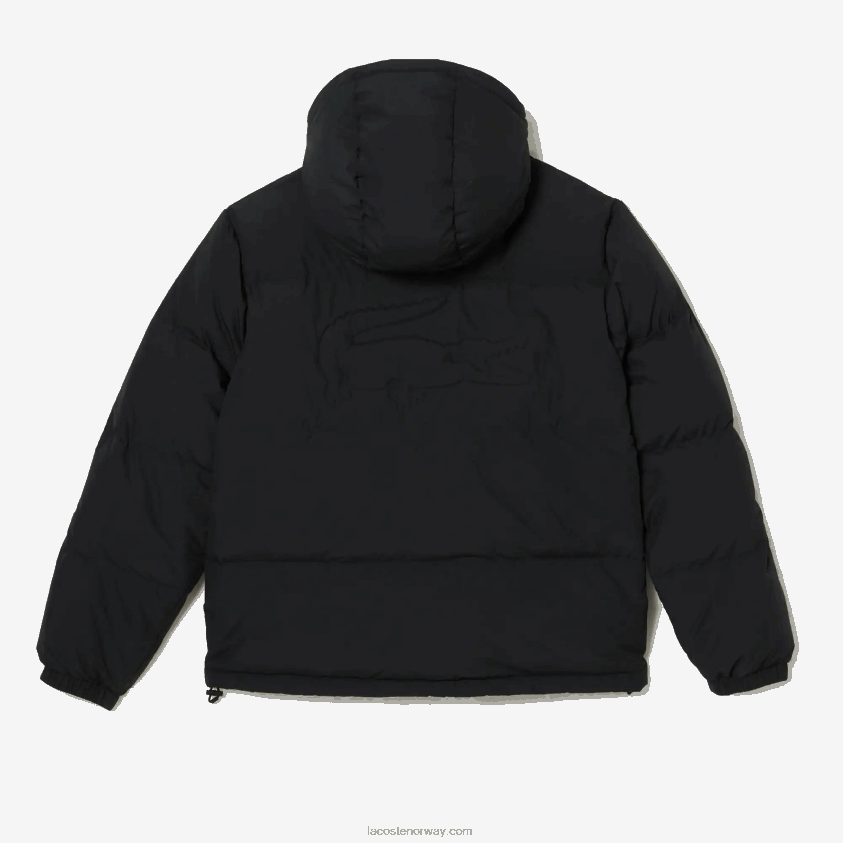 Lacoste vattert vannavstøtende jakke 4J4X0T1210 svart 031 menn