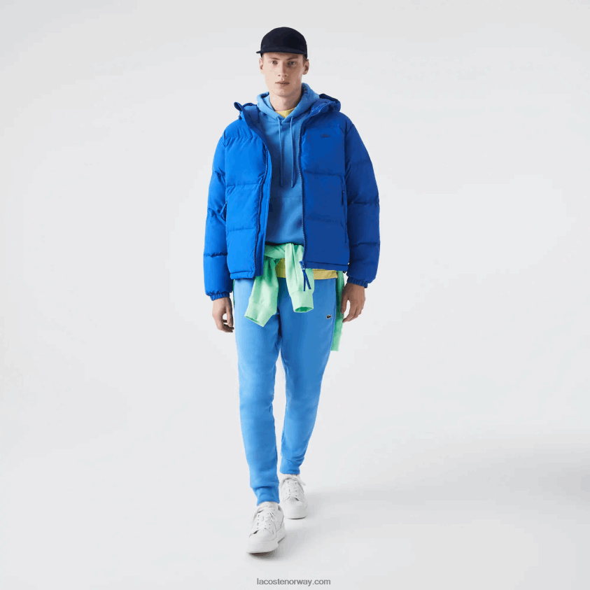 Lacoste vattert vannavstøtende jakke 4J4X0T1213 blå k1q menn