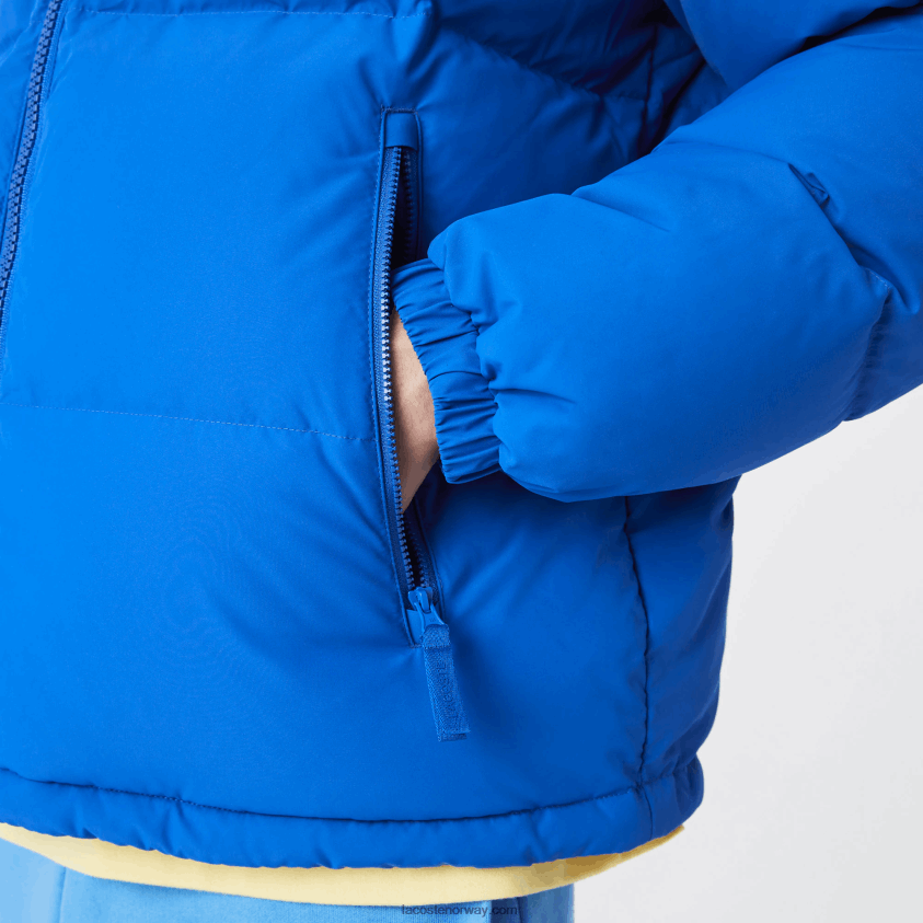 Lacoste vattert vannavstøtende jakke 4J4X0T1213 blå k1q menn