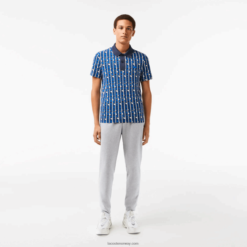 Lacoste fleece-tregebukse med konisk passform 4J4X0T1061 grå kine cca menn