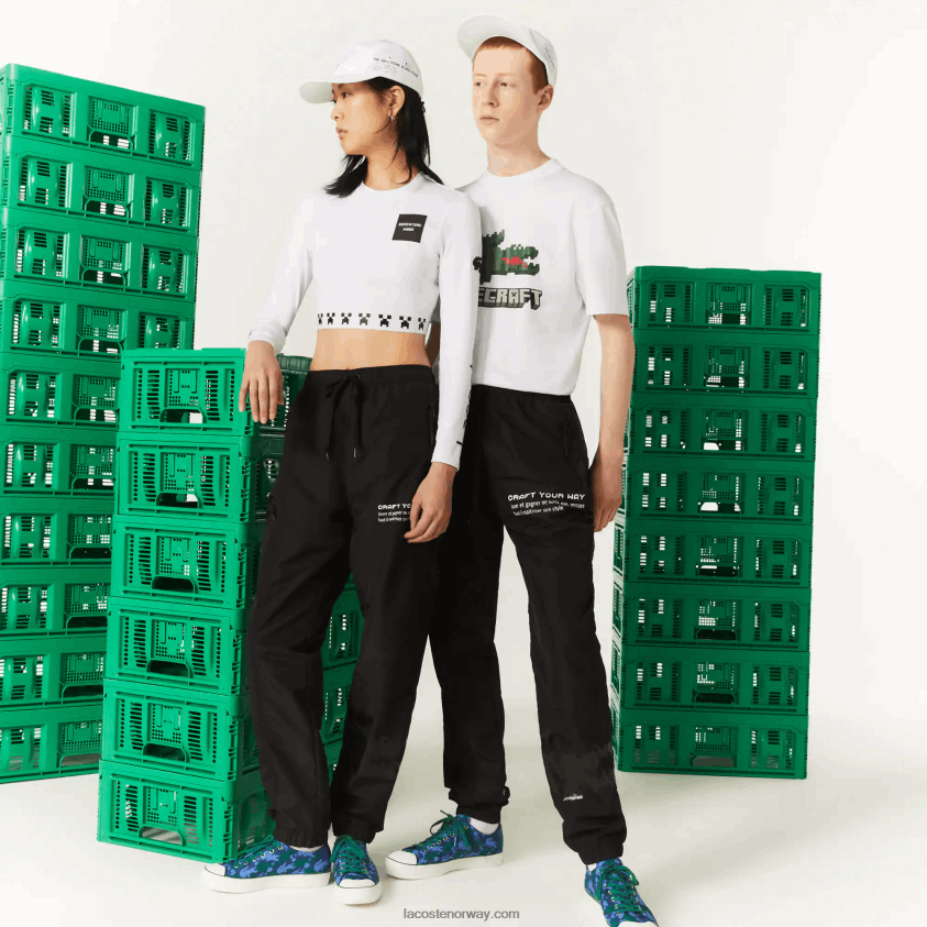 Lacoste live x minecraft nylon joggebukse 4J4X0T1175 svart 031 menn