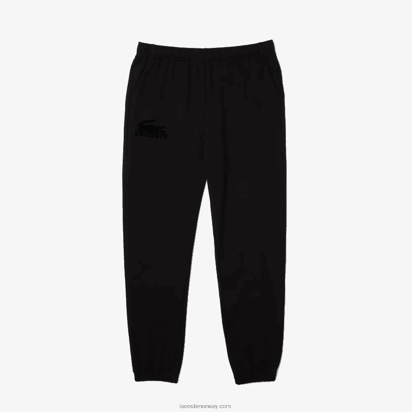 Lacoste lounge joggers i bomullsfleece 4J4X0T1476 svart c31 menn