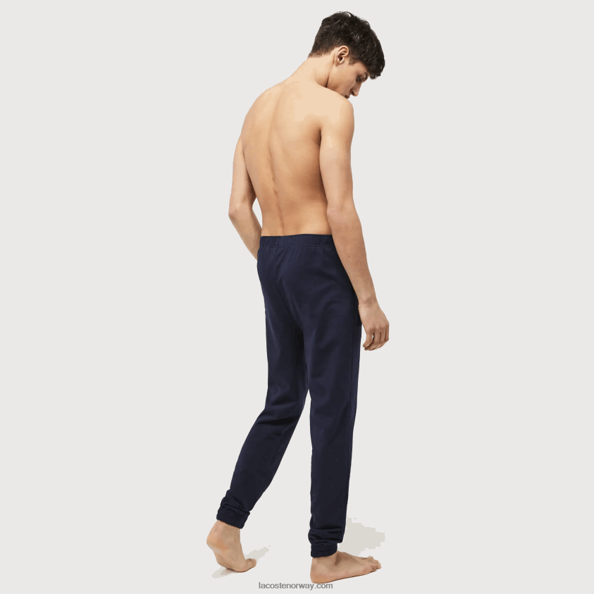 Lacoste lounge joggers i bomullsfleece 4J4X0T1477 marineblå 423 menn