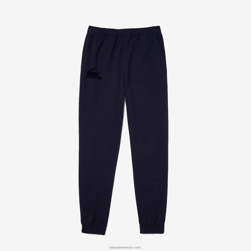 Lacoste lounge joggers i bomullsfleece 4J4X0T1477 marineblå 423 menn