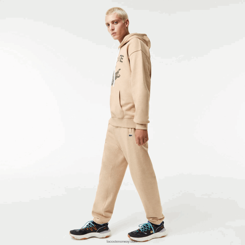 Lacoste print joggebukser 4J4X0T1013 beige 4jw menn