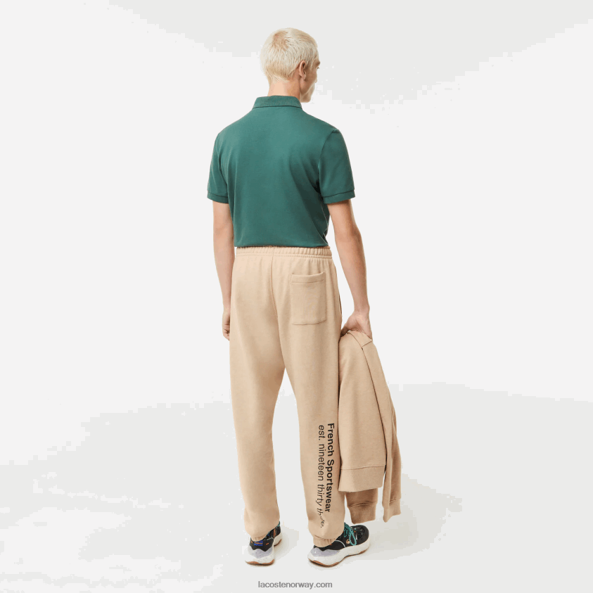Lacoste print joggebukser 4J4X0T1013 beige 4jw menn