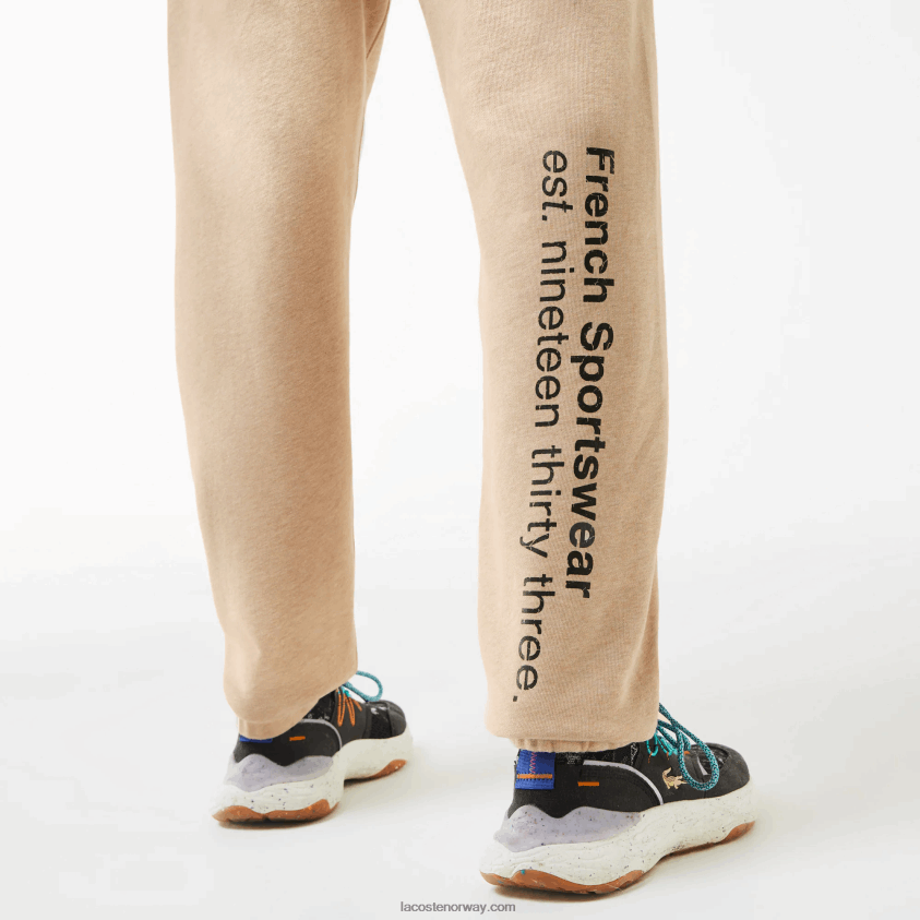 Lacoste print joggebukser 4J4X0T1013 beige 4jw menn