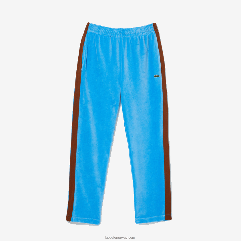 Lacoste sidebukse med kontrastbånd 4J4X0T1103 blå 4xa menn