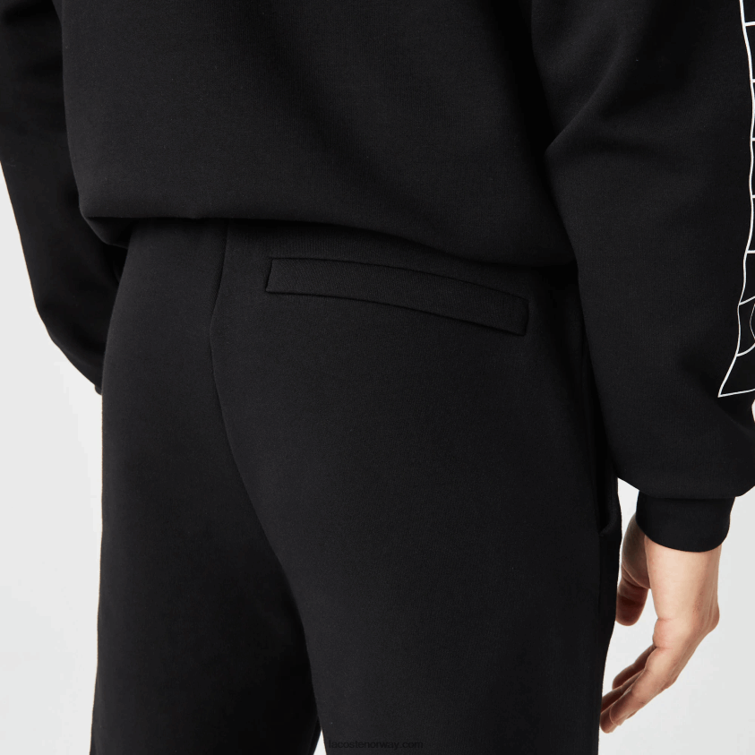 Lacoste slim fit merkede joggebukser 4J4X0T973 svart 031 menn
