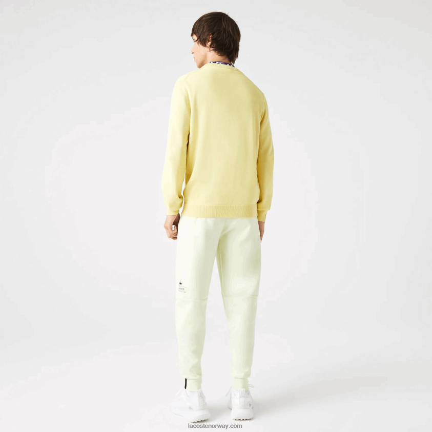 Lacoste slim fit merkede joggebukser 4J4X0T974 gul 6gd menn