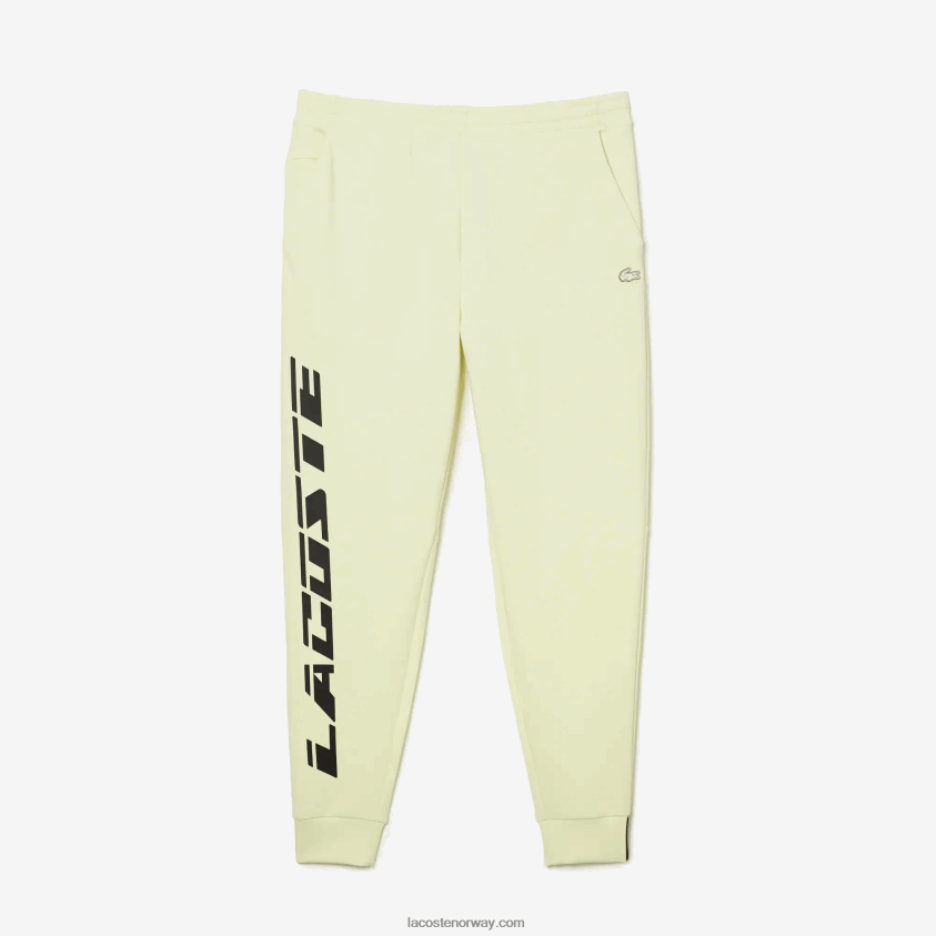 Lacoste slim fit merkede joggebukser 4J4X0T974 gul 6gd menn