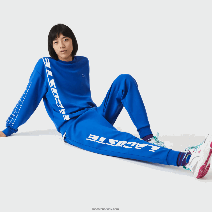 Lacoste slim fit merkede joggebukser 4J4X0T975 blå k1q menn