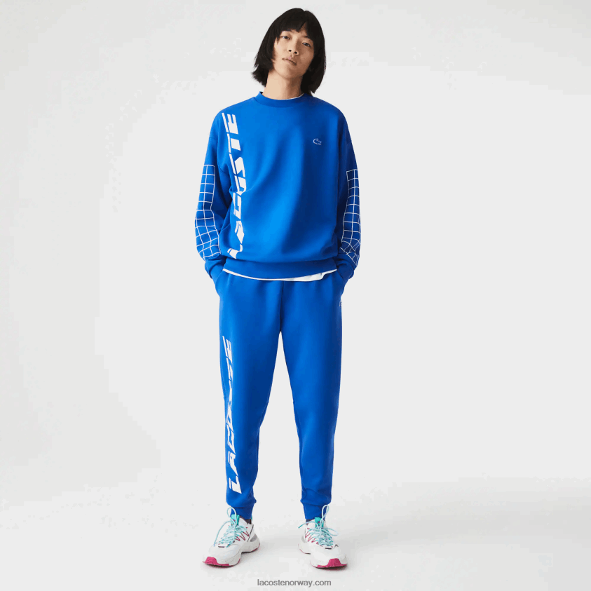 Lacoste slim fit merkede joggebukser 4J4X0T975 blå k1q menn