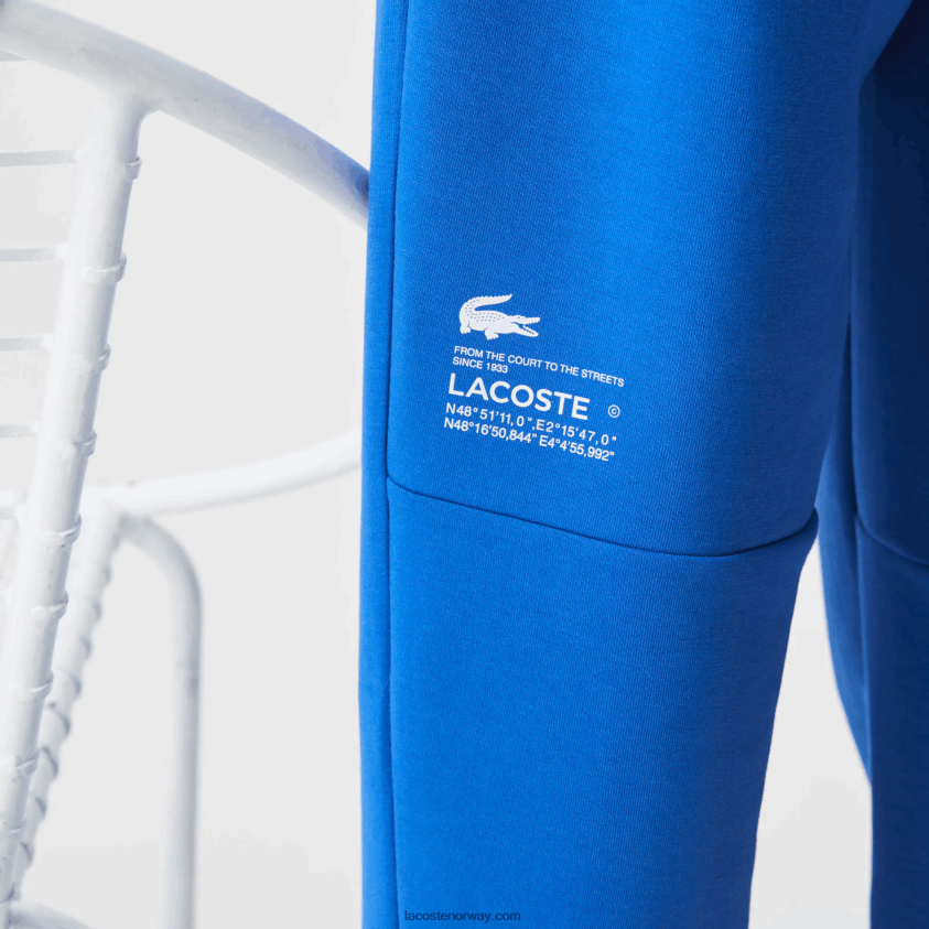 Lacoste slim fit merkede joggebukser 4J4X0T975 blå k1q menn