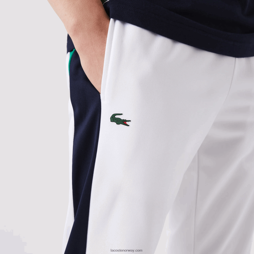 Lacoste sport løpebestandige tennis joggebukser 4J4X0T994 hvit marineblå grønn 9gg menn
