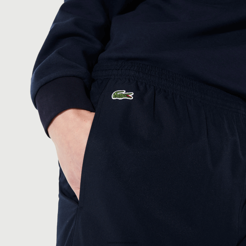 Lacoste sport tennis, diamantvevde joggebukser i taft 4J4X0T1115 marineblå 166 menn