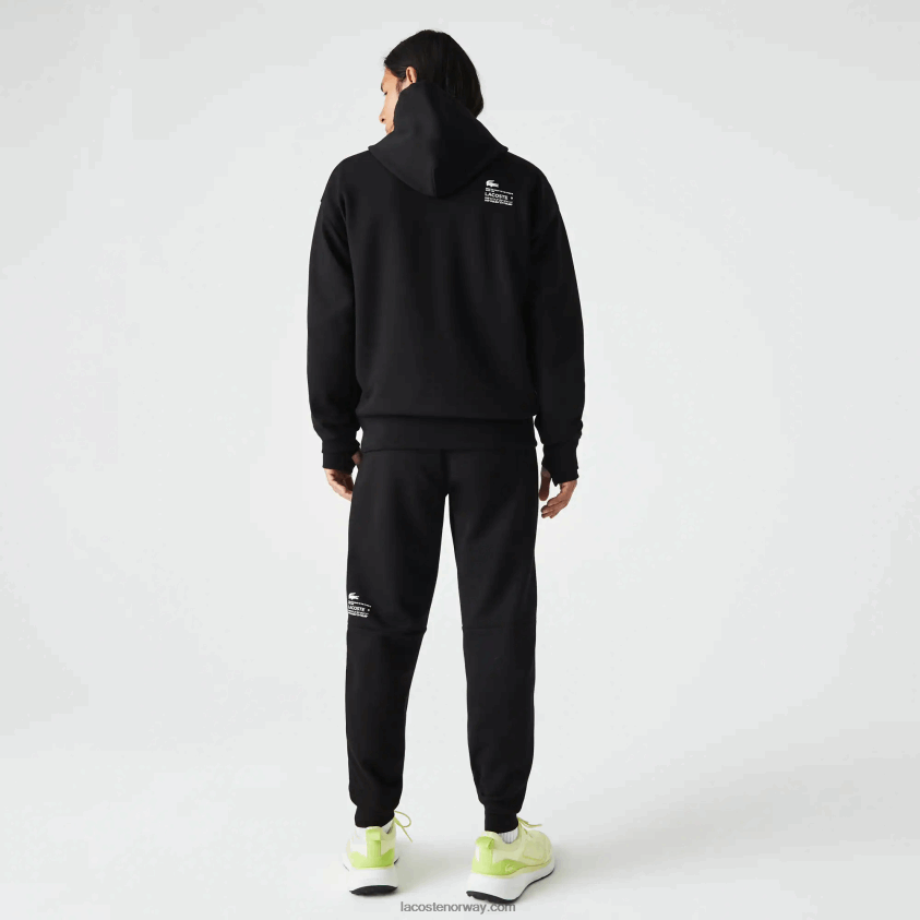 Lacoste treningsbukse med reflekterende trykk 4J4X0T1043 svart 031 menn