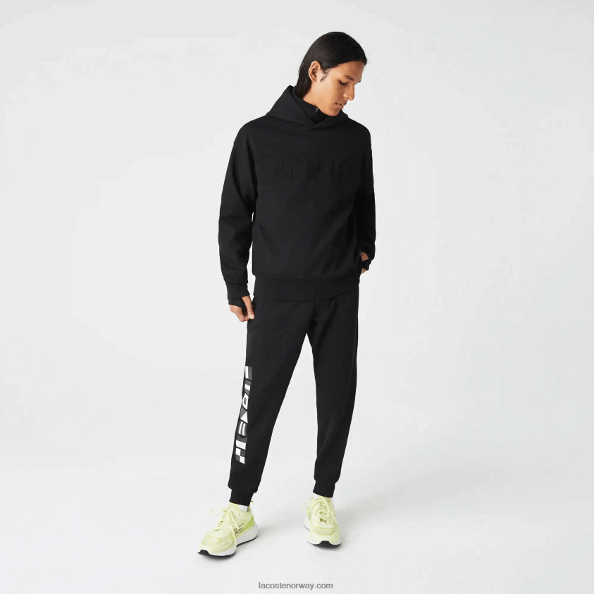 Lacoste treningsbukse med reflekterende trykk 4J4X0T1043 svart 031 menn