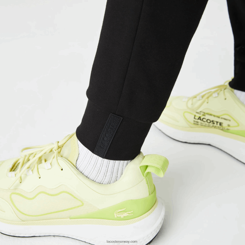 Lacoste treningsbukse med reflekterende trykk 4J4X0T1043 svart 031 menn