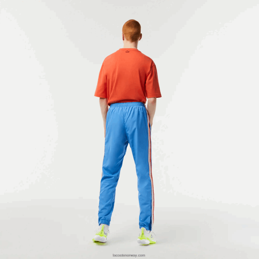 Lacoste treningsbukser med normal passform 4J4X0T316 blå yiq menn