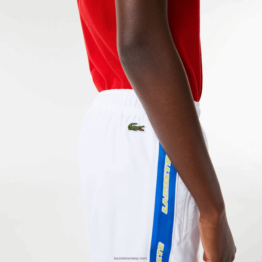 Lacoste vannavstøtende joggebukse 4J4X0T1085 hvit sbh menn