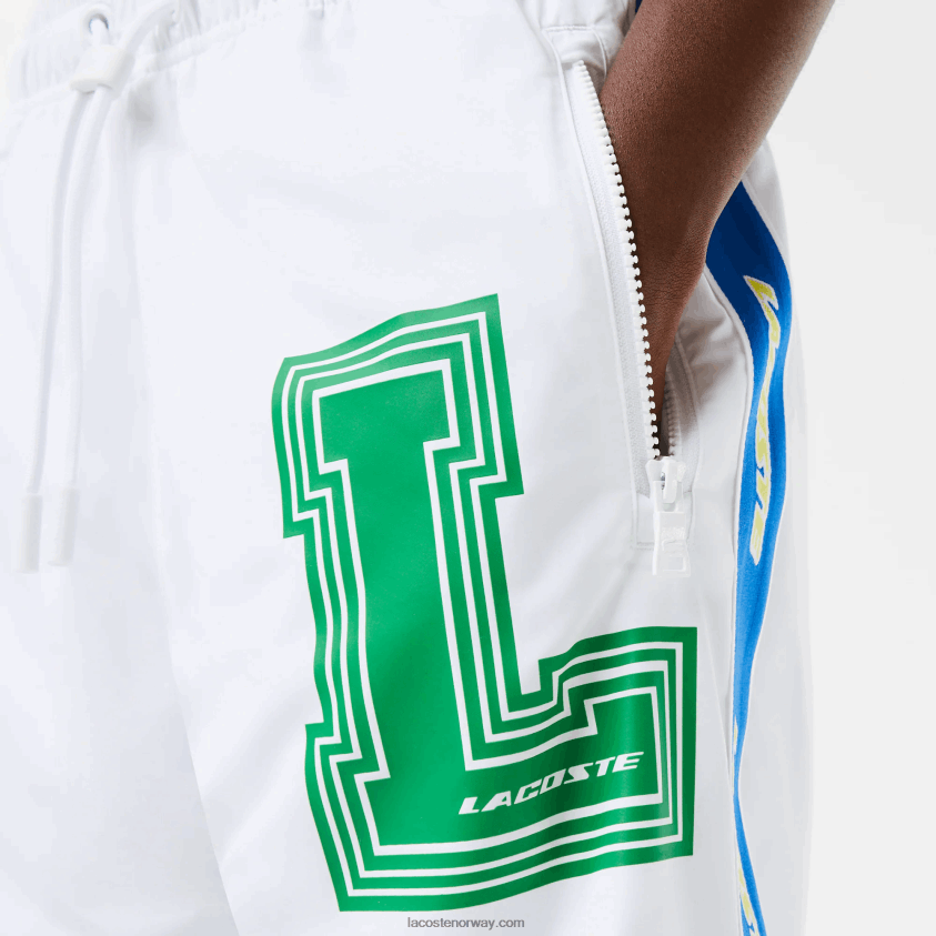 Lacoste vannavstøtende joggebukse 4J4X0T1085 hvit sbh menn