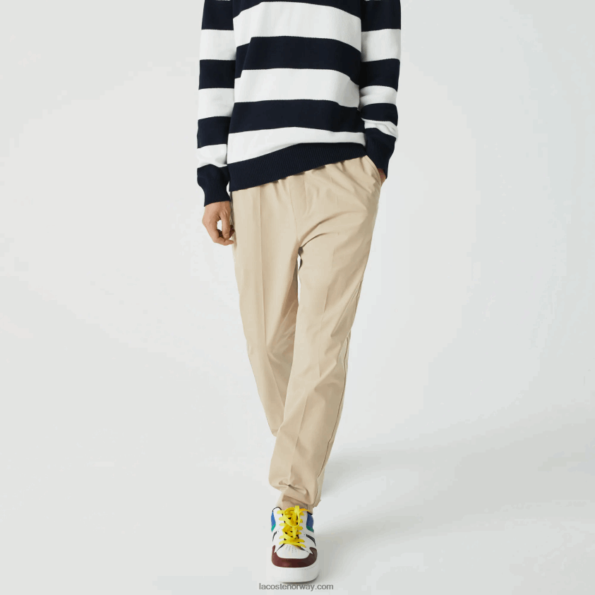 Lacoste vannavstøtende treningsbukser 4J4X0T1118 beige c5u menn