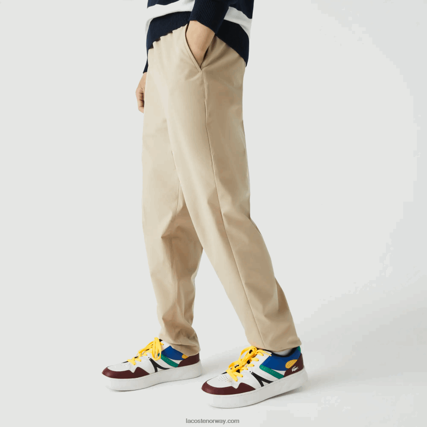Lacoste vannavstøtende treningsbukser 4J4X0T1118 beige c5u menn