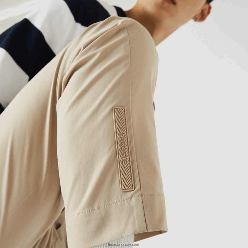 Lacoste vannavstøtende treningsbukser 4J4X0T1118 beige c5u menn