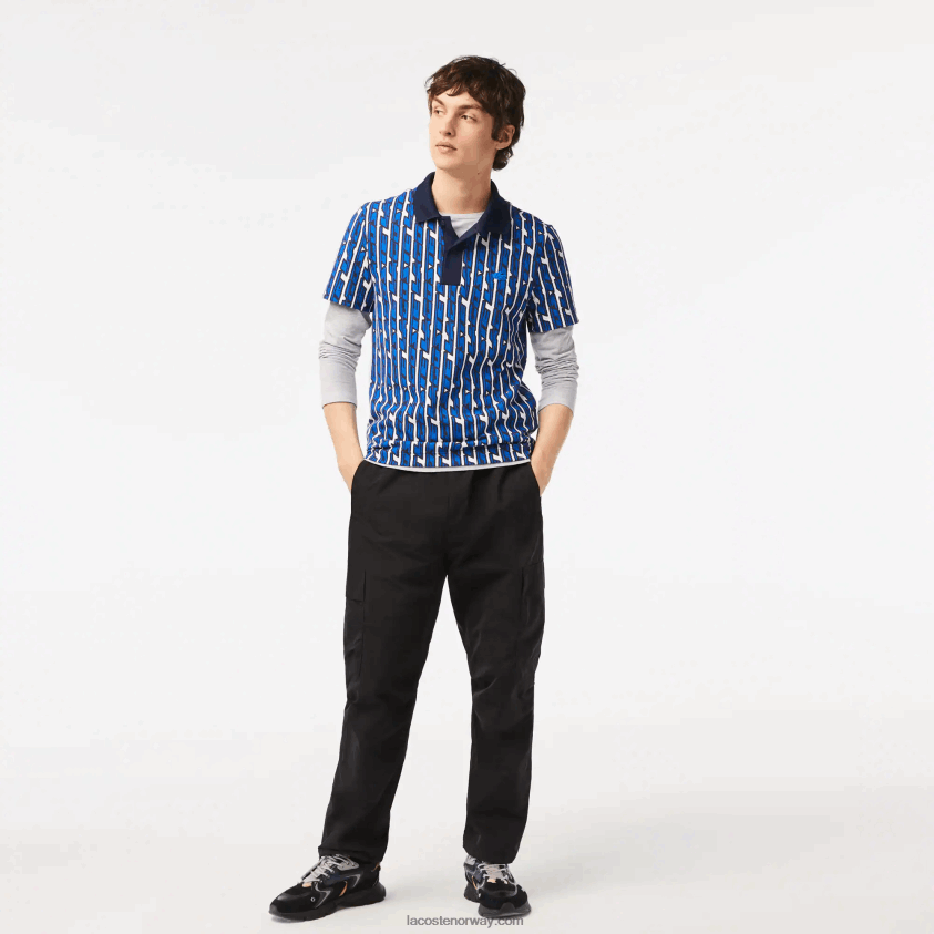 Lacoste vannavstøtende treningsbukser med avslappet passform 4J4X0T23 svart 031 menn