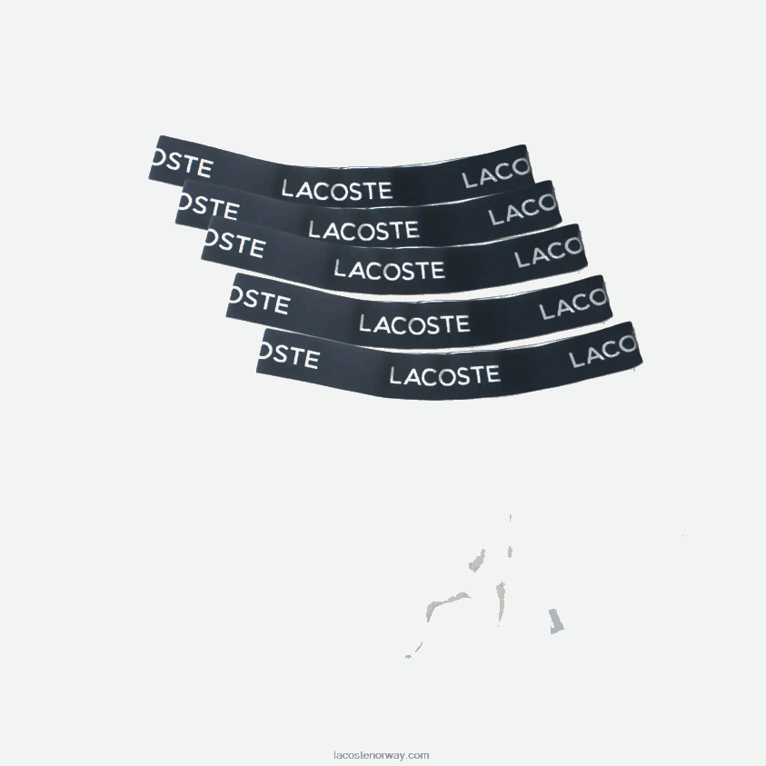 Lacoste 5-pack bomullsbukser i stretch 4J4X0T1413 hvit 001 menn