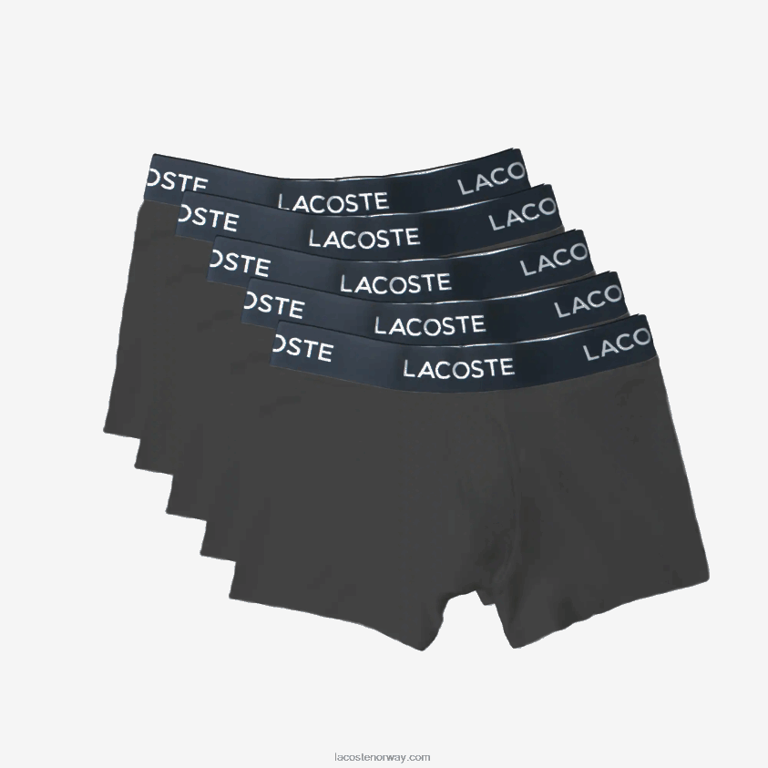 Lacoste 5-pack bomullsbukser i stretch 4J4X0T1414 grå xb4 menn