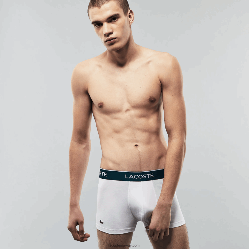 Lacoste casual boxershorts 3-pakning 4J4X0T1372 svart hvit grå chine nua menn