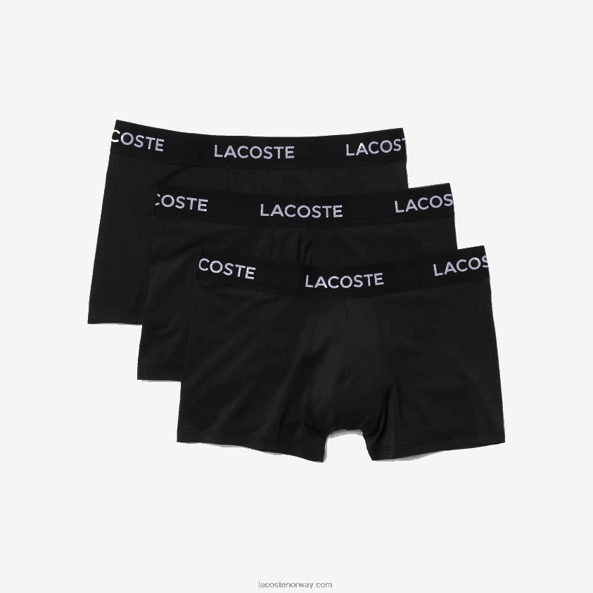 Lacoste mikrofiberstamme 3-pakning 4J4X0T1461 svart 031 menn