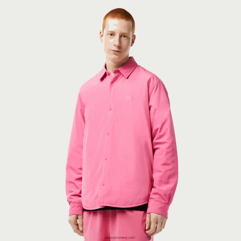 Lacoste vannavstøtende overskjorte 4J4X0T498 rosa 2r3 menn