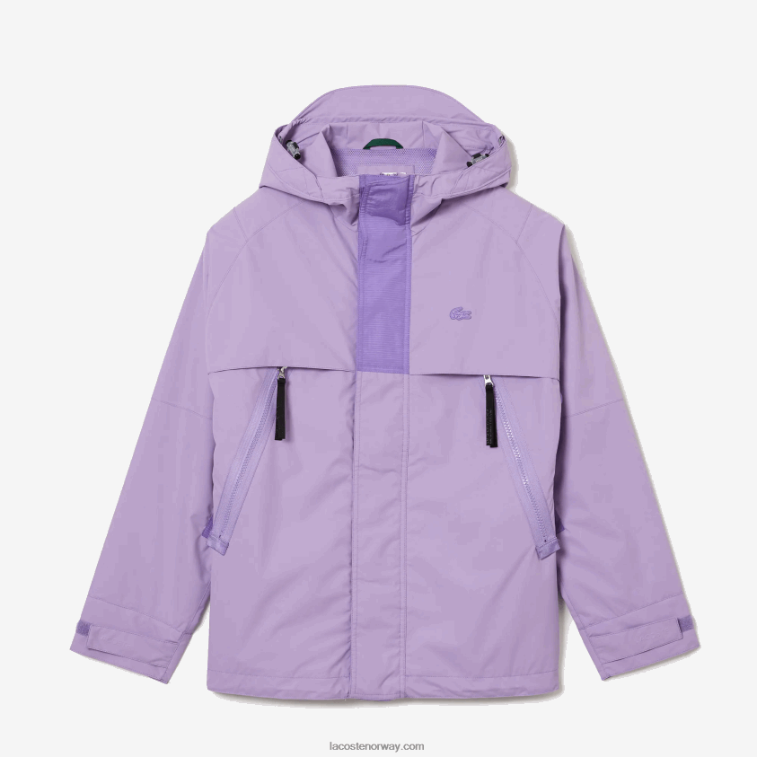 Lacoste vannavstøtende parkas 4J4X0T1256 lilla gfu menn