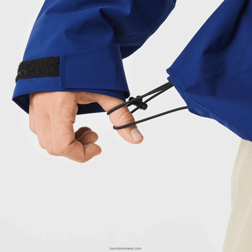 Lacoste vannavstøtende vattert parkas 4J4X0T1308 blå bdm menn