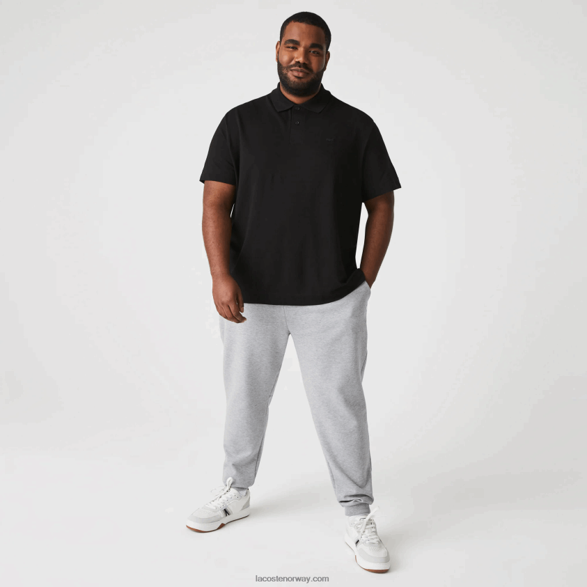 Lacoste aktiv bevegelse pustende piképolo i bomull 4J4X0T173 svart 031 menn