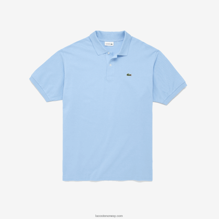 Lacoste bomull petit pique polo - plus size - stor 4J4X0T800 blå hbp menn