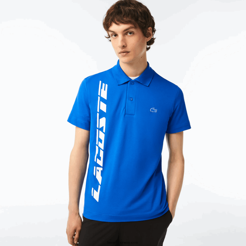 Lacoste normal passform merket piképolo 4J4X0T625 blå k1q menn