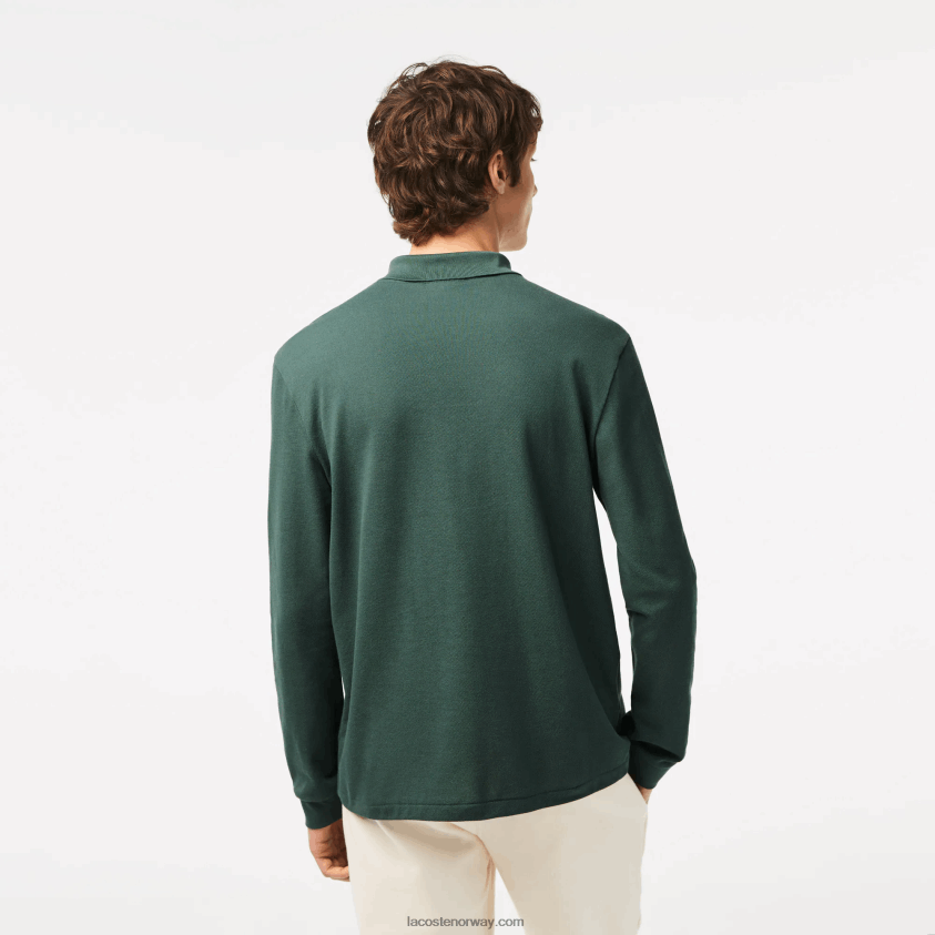 Lacoste original l.12.12 langermet polo 4J4X0T1301 grønn 5hx menn