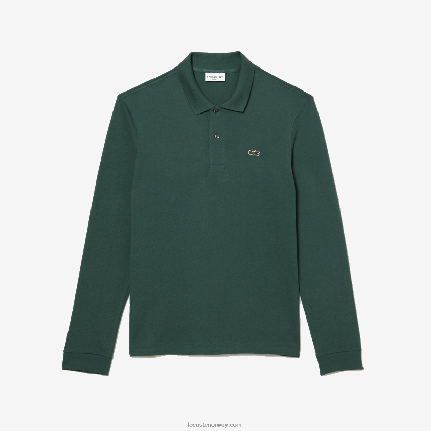 Lacoste original l.12.12 langermet polo 4J4X0T1301 grønn 5hx menn