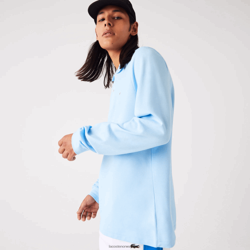 Lacoste original l.12.12 langermet polo 4J4X0T643 blå hbp menn