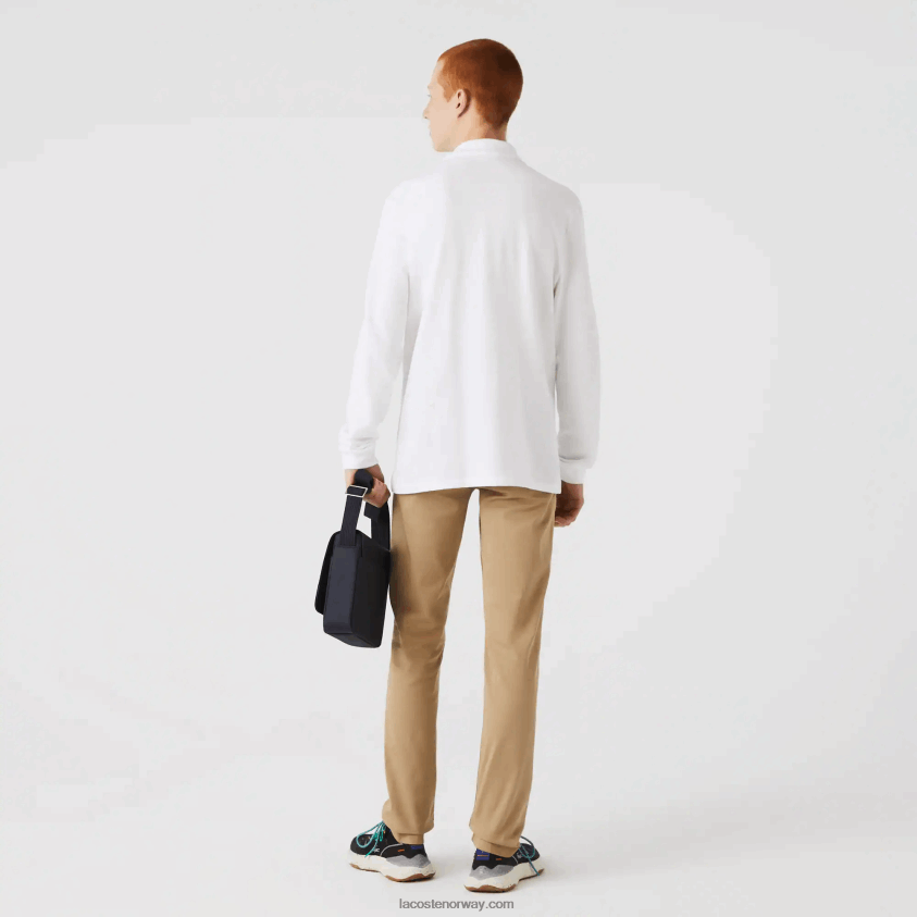 Lacoste original l.12.12 langermet polo 4J4X0T644 hvit 001 menn