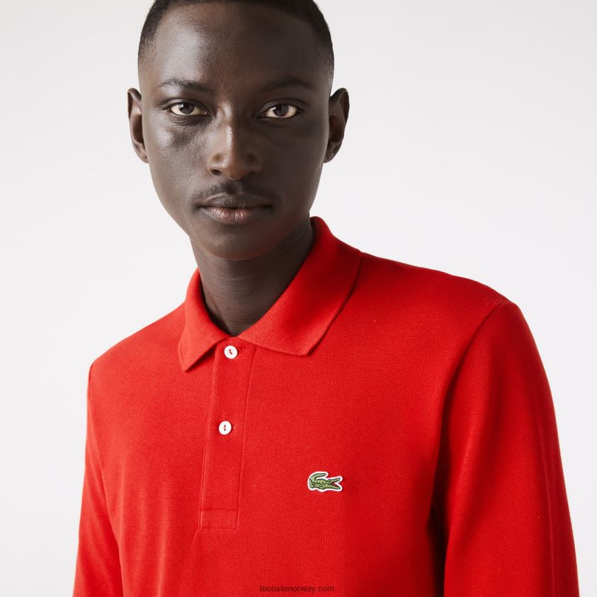 Lacoste original l.12.12 langermet polo 4J4X0T727 rød 240 menn