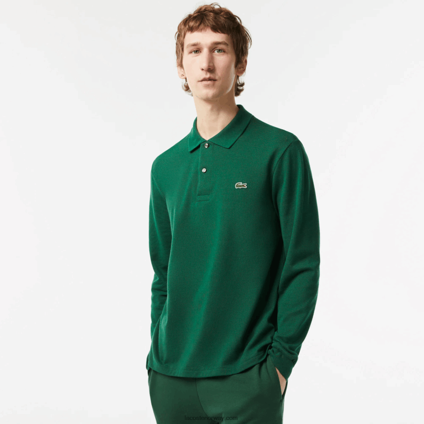 Lacoste original l.12.12 langermet polo 4J4X0T746 grønn 132 menn