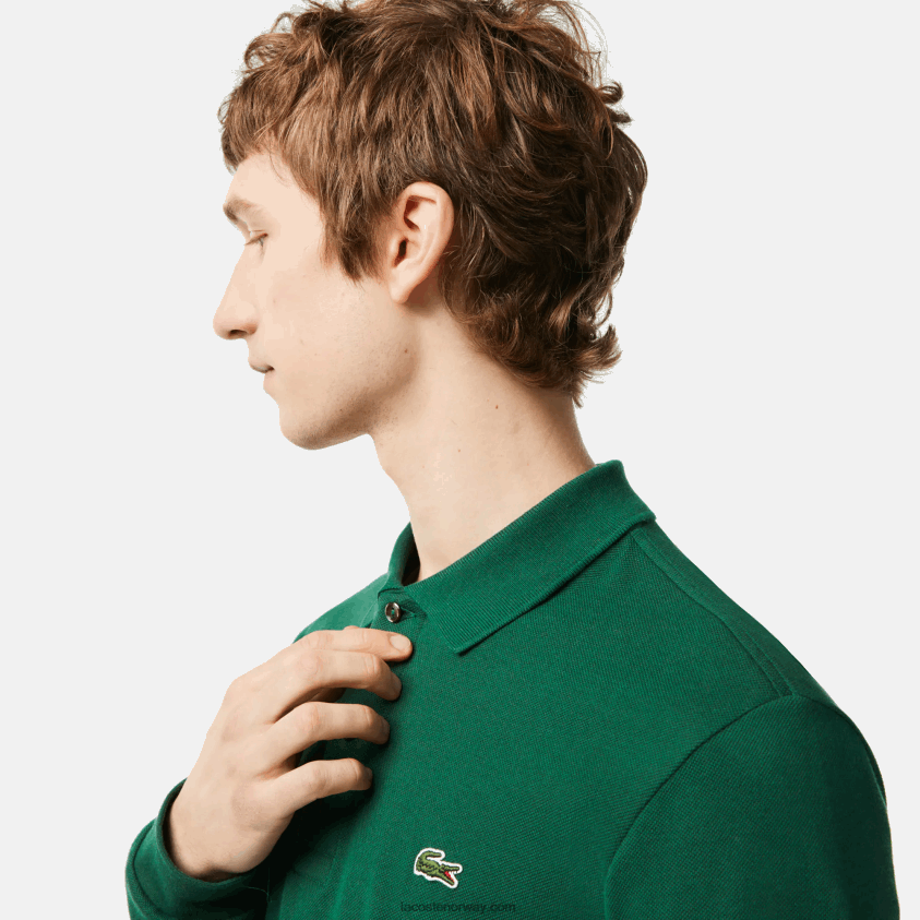 Lacoste original l.12.12 langermet polo 4J4X0T746 grønn 132 menn